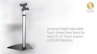 IPLAY 3066 - UNIVERSAL HEIGHT ADJUSTABLE TOUCH SCREEN/LCD/LED MONITORS FLOOR STAND