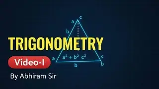 Trigonometry | state Board | CBSE Board | Video-I