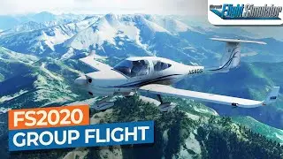 [MSFS 2020] GROUP FLIGHT! Gap Tallard to Courchevel - Diamond DA-40｜Drawyah