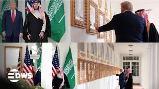 WATCH MOMENTS: Trump & Saudi Crown Prince MBS View Historic Pictures at White House Colonnade | AC1E