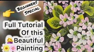 🎨 Acrylic Flower Painting Using Acrylic Paint &ndash; Full Tutorial for Beginners