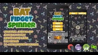 Bat Fidget Spinner + Admob (XCODE , Android Studio , Eclipse) BBDOC File Buildbox 2.2.8