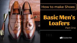 Lagos Shoe making Coaching Classes Part 1. How to make Leather Loafers.