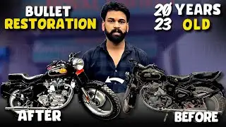 Electra convert standerd look ✨🌟🦅Restore old bullet #royalenfield #rbwshop #restoration#paint#bullet