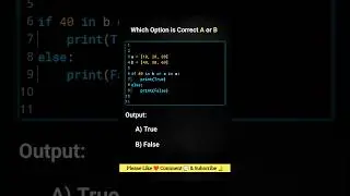 Python Logic Puzzle | Can you guess the Output? 💻🔥 #shorts