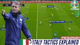 Тактика Манчини в сборной Италии: объяснение! | Евро-2020 | eFootball PES 2021