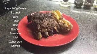 Coaste de porc in staniol la cuptor