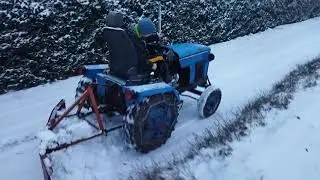 vyhrnování snehu, malotraktor DV