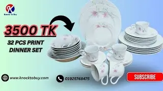 ৩২ পিস সিরামিক পিন্ট ডিনার সেট ৩৫০০ টাকা। 32 pcs ceramic print dinner set 3500 tk #shortvideo
