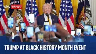 Donald Trump attends Black History Month event at the White House | Watch in full