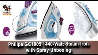 Philips GC1905 Steam Iron, 1440 W  (White and blue) Unboxing