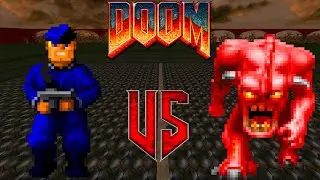 Wolfenstein SS vs Pinky - DOOM Classic : Versus Battle : Monster Infighting - Retro Deadly Arena
