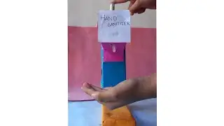 How to make hand sanitizer machine |Homemade | Cardboard box craft idea |
