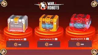 War Robots Neo Tortuga Special Delivery Chest Opening