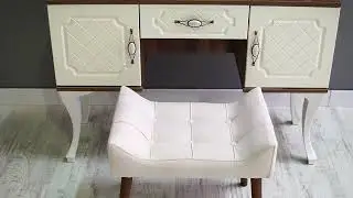 Atahome Petunia Dressing Table Stool Vanity Stool - Makeup Dressing Table Chair for Bedroom