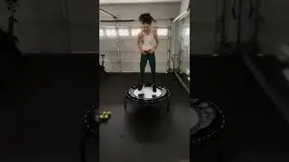 20 min 138 bpm Bounce and Burn! Rebounder HIIT with Weights 💥