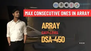 Max Consecutive Ones in Array || Leetcode 485 || Problem Solution [Array]
