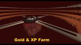 Minecraft Gold-XP-Farm - schematic
