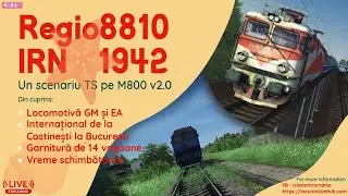 🔞TRAIN SIMULATOR ROMANIA 🟦🟨🟥 - NOU - SCENARIU SPECIAL BY EDY OBRETIN PE RUTA M800 | Dupa ?