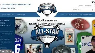 How to navigate AuctionOfChampions.com on your computer
