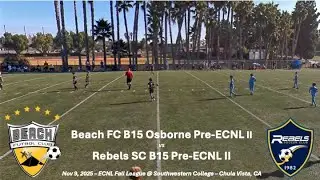 Rebels SC B15 Pre-ECNL II (ECNL Fall 2025) - Nov 9, 2025