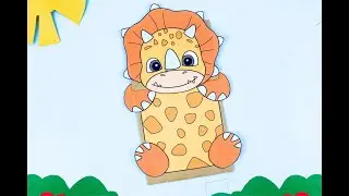Dinosaur Paper Bag Puppet Craft