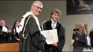 Alberto Angela riceve a Palermo la Laurea Honoris Causa