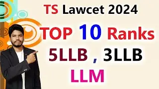 Top 10 Ranks//TS Lawcet 2024