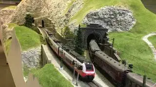 Bergstrecke in Richtung 