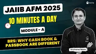 JAIIB AFM Free Online Classes 2025 | Difference Between Cashbook & Passbook | AFM Important Topics