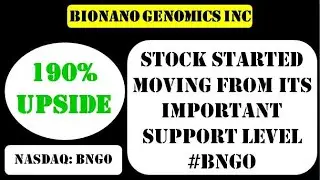 BioNano Genomics Inc Stock started moving from its important support level #bngo - bionano stock