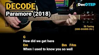 Decode - Paramore (2008) Easy Guitar Chords Tutorial with Lyrics