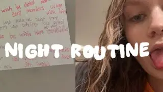 NIGHT ROUTINE WITH HALEY