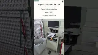 Used Paper Drilling Machine | Nagel - Citoborma 480 AB for SALE @Machinedalal