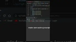 window alert math in a JavaScript in Html and CSS and JavaScript #html #css #javascript #shorts