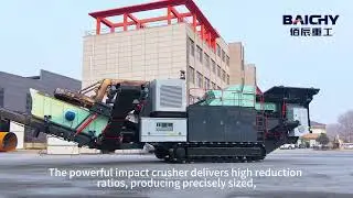 Crawler Mobile Impact Crusher #crawlercrusher #crawlerstonecrusher #stonecrusher #baichymachinery