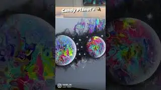 Acrylpouring mit Candy Planet&rsquo;s Airbrush