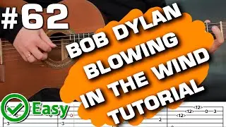 Bob Dylan blowing in the wind guitar lesson  acoustic cover fingerstyle tutorial tab guitarclub4you