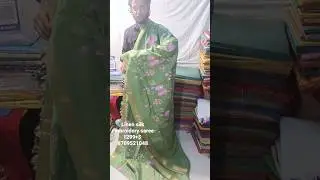 linen silk saree with embroidery |embroidery silk linen | linen saree with price #manufacturer #silk