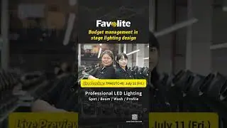Live preview: Budget management in stage lighting design