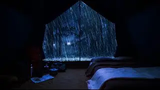 Cozy Canvas Tent in the Rainy Night | Rain Soundscape 🌧