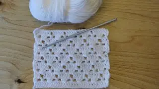 Openwork pattern  corrected video, knitting pattern added  crocheted, consists of 4 rows for pullov