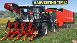 Next Level Farming Simulator Gameplay | Massive Harvester Close-Up with Smooth Harvesting