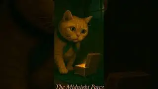 The Midnight Parcel 🕰️🐾  A Silent Cat Mystery #shortvideo #cat #trendingshorts #short #shortfeed