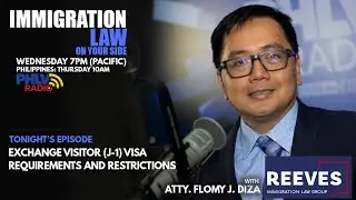 Exchange Visitor (J-1) Visa...tonight on #ImmigrationlawOnYourSide
