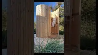 Уличный душ в саду #outdoorshower #идеидлясада #своимируками