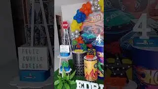 Acompa&ntilde;enme a realizar una decoraci&oacute;n de hotweels 🚧🚨 #decoracionesconglobos #globos #hotwheels
