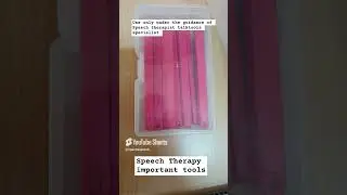 Speech Therapy tools for kids| Speech Therapy at home#shorts