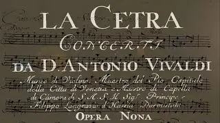 VIVALDI | La Cetra | Concerto RV 358 in A minor, Op. 9 No. 5 | Manuscript copy