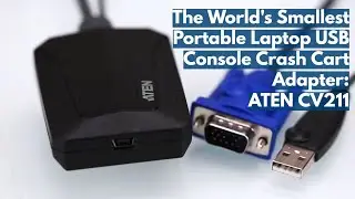 The World's Smallest Portable Laptop USB Console Crash Cart Adapter- ATEN CV211